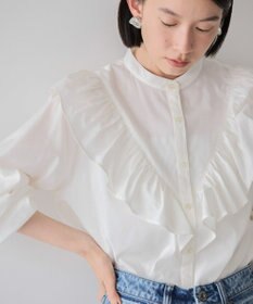 AMERICAN HOLIC スタンドカラーフリルブラウス