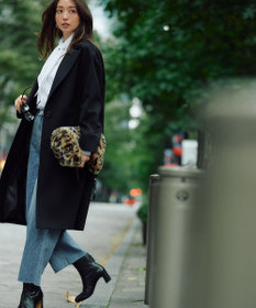 23区 【CLASSY.1月号掲載】レオパード ファー バッグ