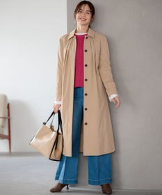 組曲 L 【前後着用可】コットンカシミヤ混2WAYケーブル ニット