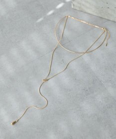 YECCA VECCA ハーフチョーカーY字ネックレス