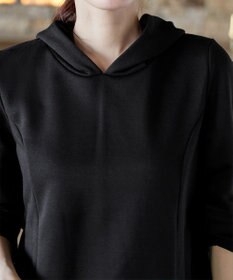 Tiaclasse 【洗える】裏毛バックフレアパーカー