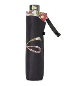 MOONBAT 【簡単開閉】ランバン オン ブルー (LANVIN en Bleu) リボン 花柄 折りたたみ傘 サテンプリント