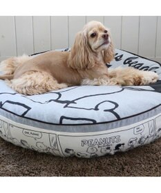 PET PARADISE スヌーピー クッション （90cm） 《ハッピーダンス柄》