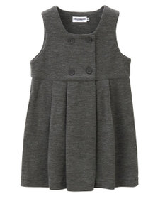 MIKI HOUSE HOT BISCUITS 【90-130cm】ポンチジャージ素材のジャンパースカート