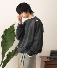 WEGO ショートダメージプルオーバー