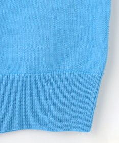 23区GOLF 【WOMEN】【ウォッシャブル】ロゴインターシャ ポリエステルニット