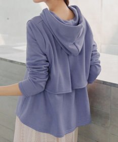 Tiaclasse 【洗える】裏毛バックフレアパーカー