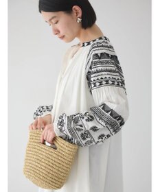 AMERICAN HOLIC インドコットン袖刺繍ワンピース