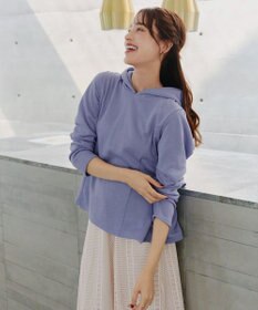 Tiaclasse 【洗える】裏毛バックフレアパーカー