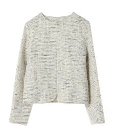 Green Parks ｅｆ－ｄｅ　ツィード調ノーカラージャケット