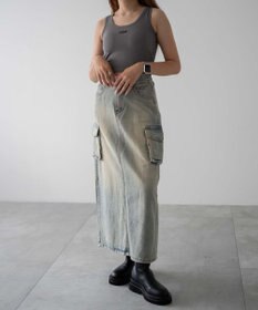 WEGO カーゴデニムスカート