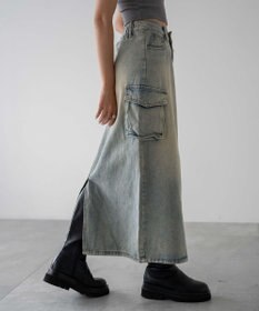 WEGO カーゴデニムスカート