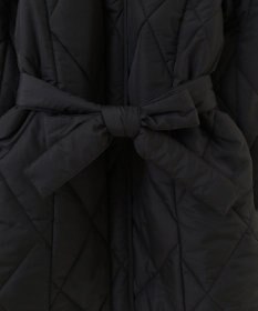 Green Parks ファー衿ダイヤキルト中綿コート