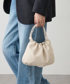 russet レザー巾着4WAYショルダーバッグ(CE-1454)