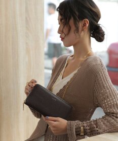 style code 【Ungrid/アングリッド】　【牛革】　牛革ラウンドZIP長財布