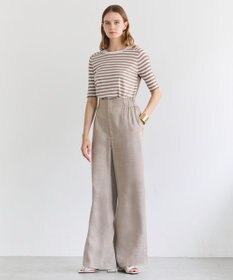 BEIGE， JULIE / コットンシルク 2WAY半袖ニット
