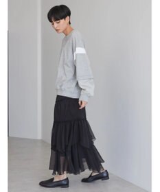 AMERICAN HOLIC 袖異素材ミニ裏毛プルオーバー