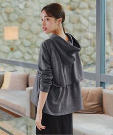 Tiaclasse 【洗える】裏毛バックフレアパーカー