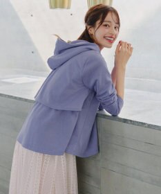 Tiaclasse 【洗える】裏毛バックフレアパーカー