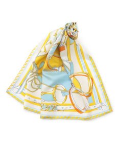 23区 manipuri ピルエットモチーフ シルク スカーフ