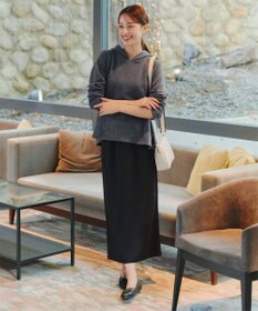 Tiaclasse 【洗える】裏毛バックフレアパーカー