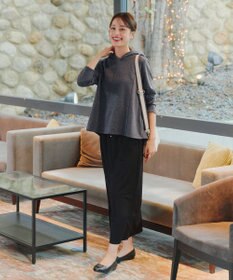 Tiaclasse 【洗える】裏毛バックフレアパーカー