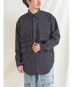CRAFT STANDARD BOUTIQUE ポリエステルツイルポケッタブルシャツ