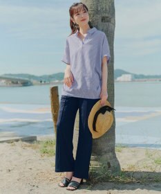 Tiaclasse リネンミックススキッパーシャツ
