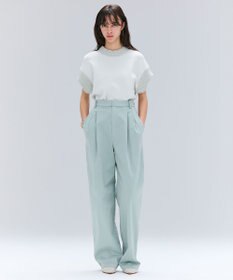 BEIGE， 【洗える・Oggi 11月号掲載】HAMLIN / コットンストレッチ2タックワイドパンツ