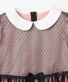 組曲 KIDS 【150-160㎝】チュールドット ドレス