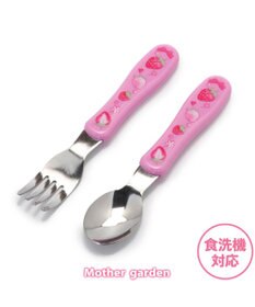 Mother garden マザーガーデン 野いちご スプーン ＆ フォーク セット 《スケッチ柄》