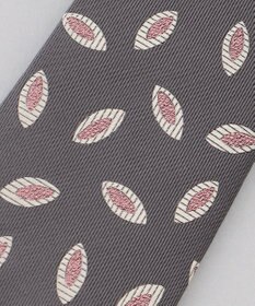 GOTAIRIKU 【日本製】西陣ネクタイ_グレー×ピンク系