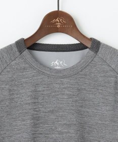 JOSEPH ABBOUD MOUNTAIN 【ソフト/吸水速乾】メランジバックメッシュ Tシャツ