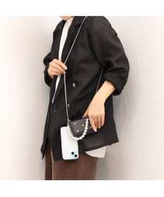 UNBILLION VERYコラボ ペルケ perche / 牛革パールハンドルジャバラウォレット