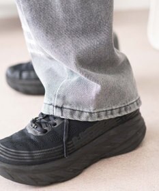 WEGO 刺繍ロゴバレルレッグパンツ