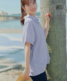Tiaclasse リネンミックススキッパーシャツ