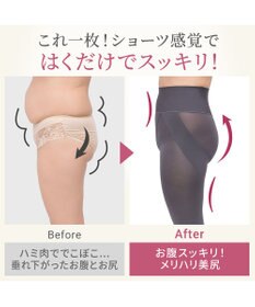 BRADELIS New York 【Yukine inc. 】ゆきねえ365綿混モアらくヒップアップレギンス25