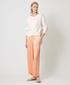 BEIGE， BAMBOO / Vネックニット