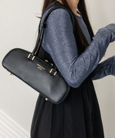 INTER-CHAUSSURES 【CHRISTIAN VILLA】レザーワイドスモールショルダーバッグ