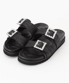 組曲 バックルプラットフォームサンダル