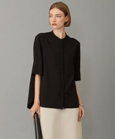 ICB L 【接触冷感・UVケア・洗える】 レーヨンコンパクトローン ボウタイシャツ