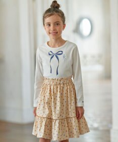 組曲 KIDS 【110-140cm】リボンアート Tシャツ