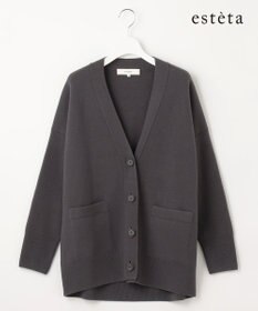 23区 【エステータ】エアリースパンウール カーディガン