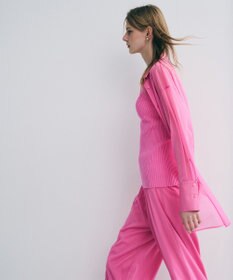 uncrave トリコットシフォン ロングシャツ