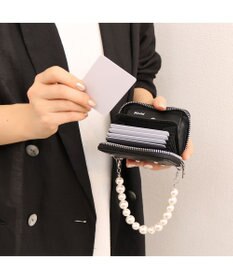 UNBILLION VERYコラボ ペルケ perche / 牛革パールハンドルジャバラウォレット