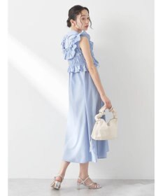 earth music&ecology ＳＥＴ２点シャーリングビスチェ×シャツワンピース