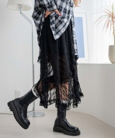 WEGO イレヘムレースロングスカート