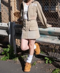 WEGO ヴィンテージウォッシュカーゴミニスカート