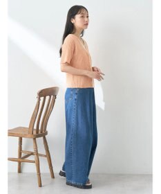 earth music&ecology バイカラーＶネックカーディガン