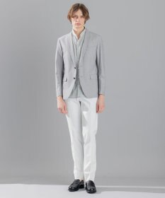 JOSEPH HOMME リネンストレッチブロード ウィングカラー半袖シャツ